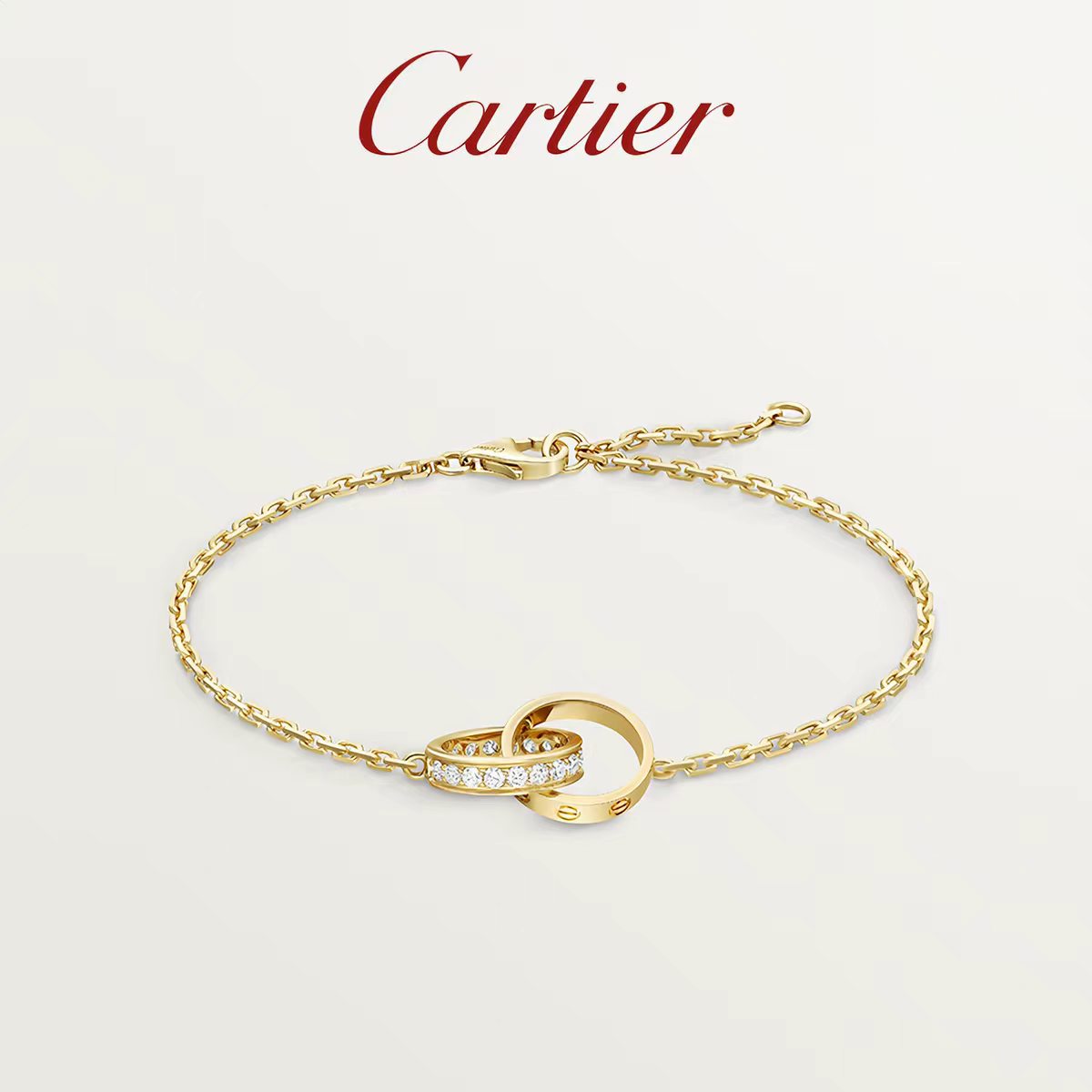 Tiffany & Co. 1837 18K Gold Interlocking Circles Bracelet