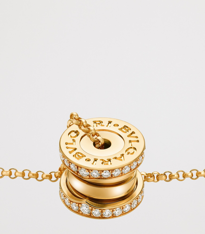 BULGARI  B.zero1 18K Rose Gold & Diamond Pendant Necklace