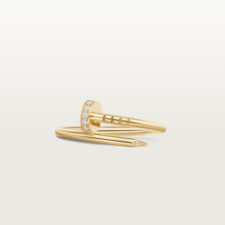 Juste un Clou ring, small model, diamonds