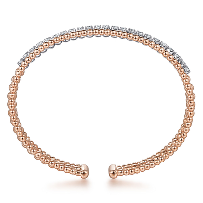 18K White-Yellow Gold Bujukan Diamond Bangle