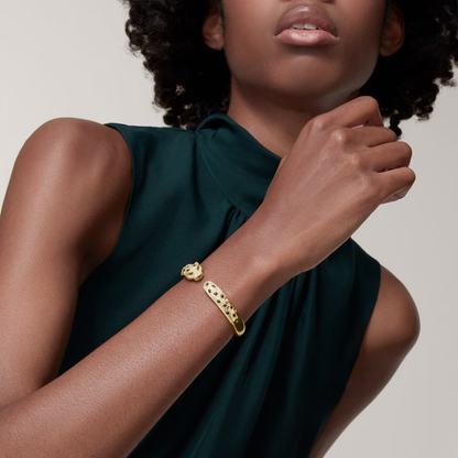 Panthère de Cartier bracelet, medium model, half-paved