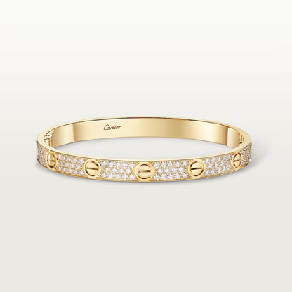 Cartier Love Diamond Bangle fully encrusted with diamonds LOVE bracelet, classic model, paved