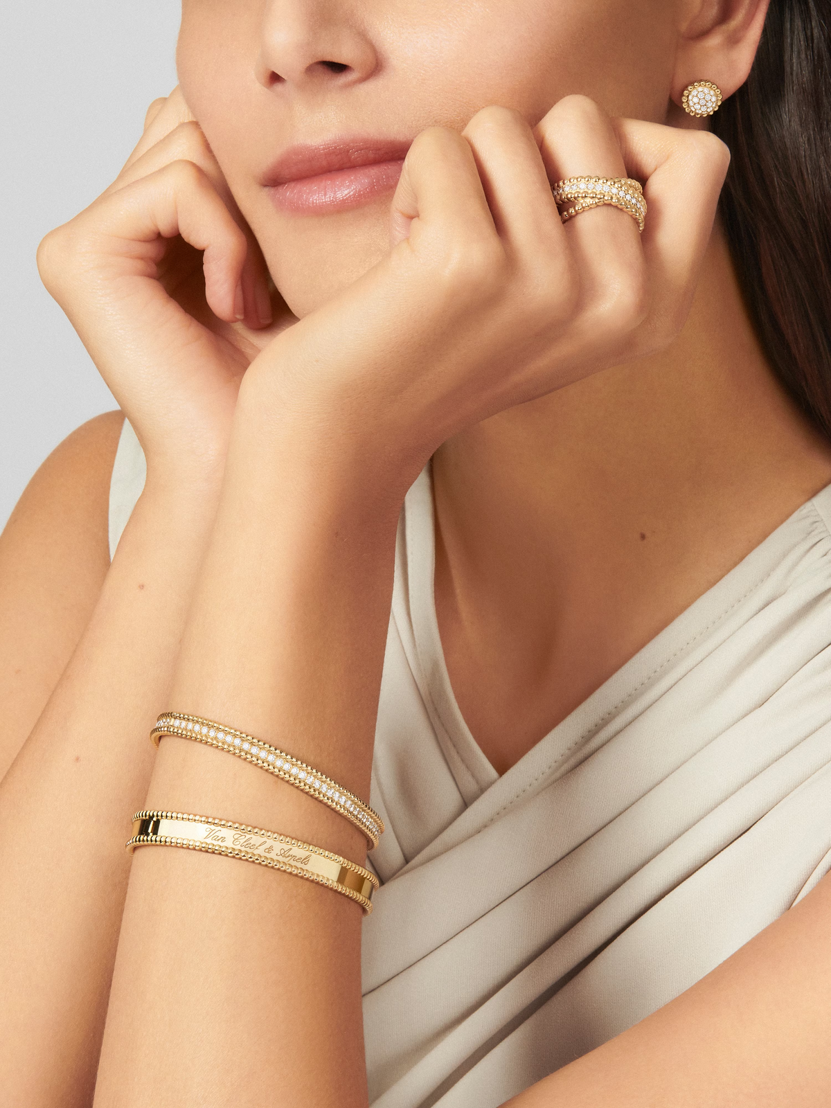 Perlée signature bracelet, medium model