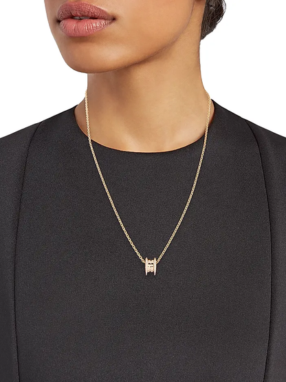 BULGARI  B.zero1 18K Rose Gold & Diamond Pendant Necklace