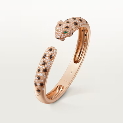 Panthère de Cartier bracelet, medium model, half-paved