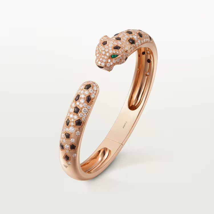 Panthère de Cartier bracelet, medium model, half-paved