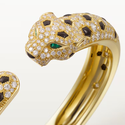 Panthère de Cartier bracelet, medium model, half-paved