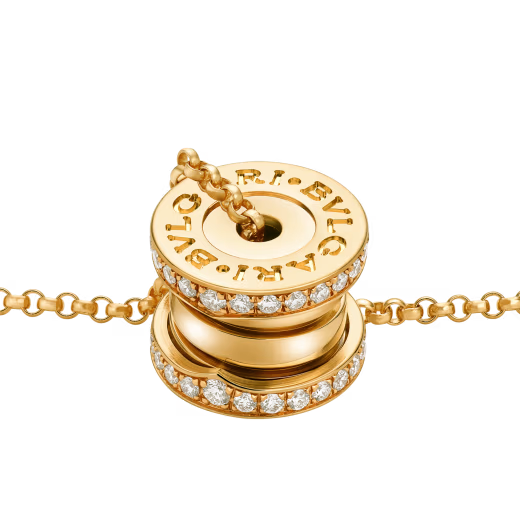 BULGARI  B.zero1 18K Rose Gold & Diamond Pendant Necklace