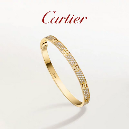 Cartier Love Diamond Bangle fully encrusted with diamonds LOVE bracelet, classic model, paved