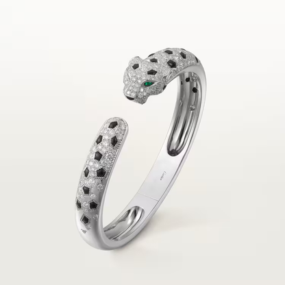 Panthère de Cartier bracelet, medium model, half-paved