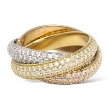 Trinity ring, large model, paved