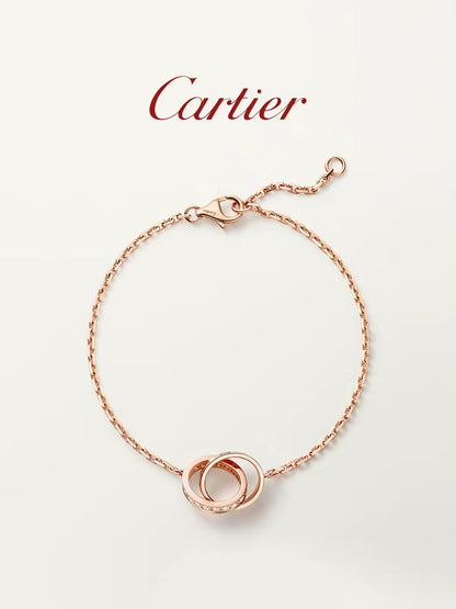 Tiffany & Co. 1837 18K Gold Interlocking Circles Bracelet