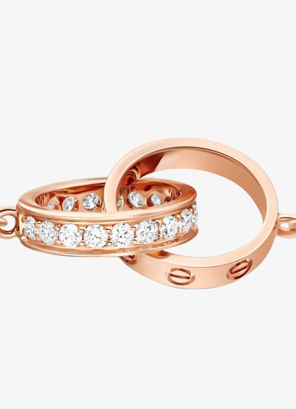 Tiffany & Co. 1837 18K Gold Interlocking Circles Bracelet