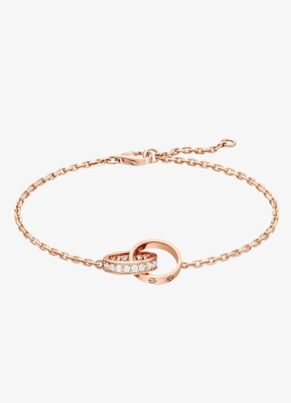 Tiffany & Co. 1837 18K Gold Interlocking Circles Bracelet