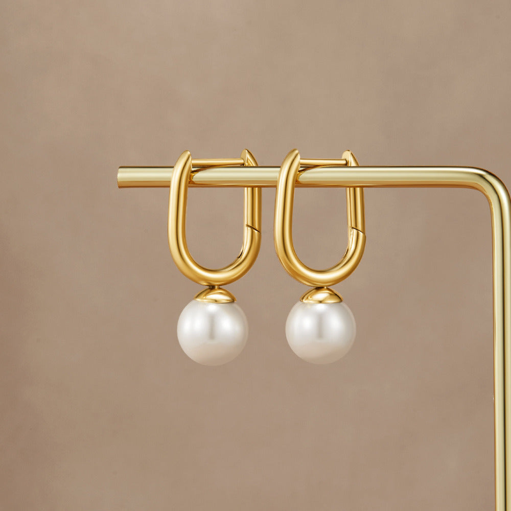 Cora Pearl Hoop Earrings