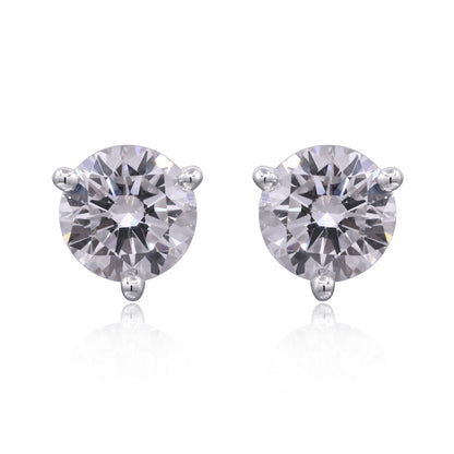2.06 ctw White Gold Lab-Grown Diamond Earrings