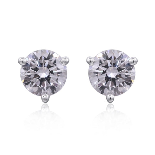 2.06 ctw White Gold Lab-Grown Diamond Earrings