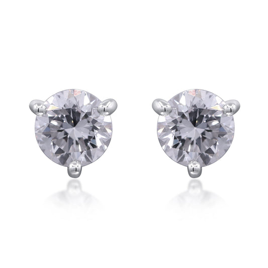 1.52 ctw White Gold Lab-Grown Diamond Earrings