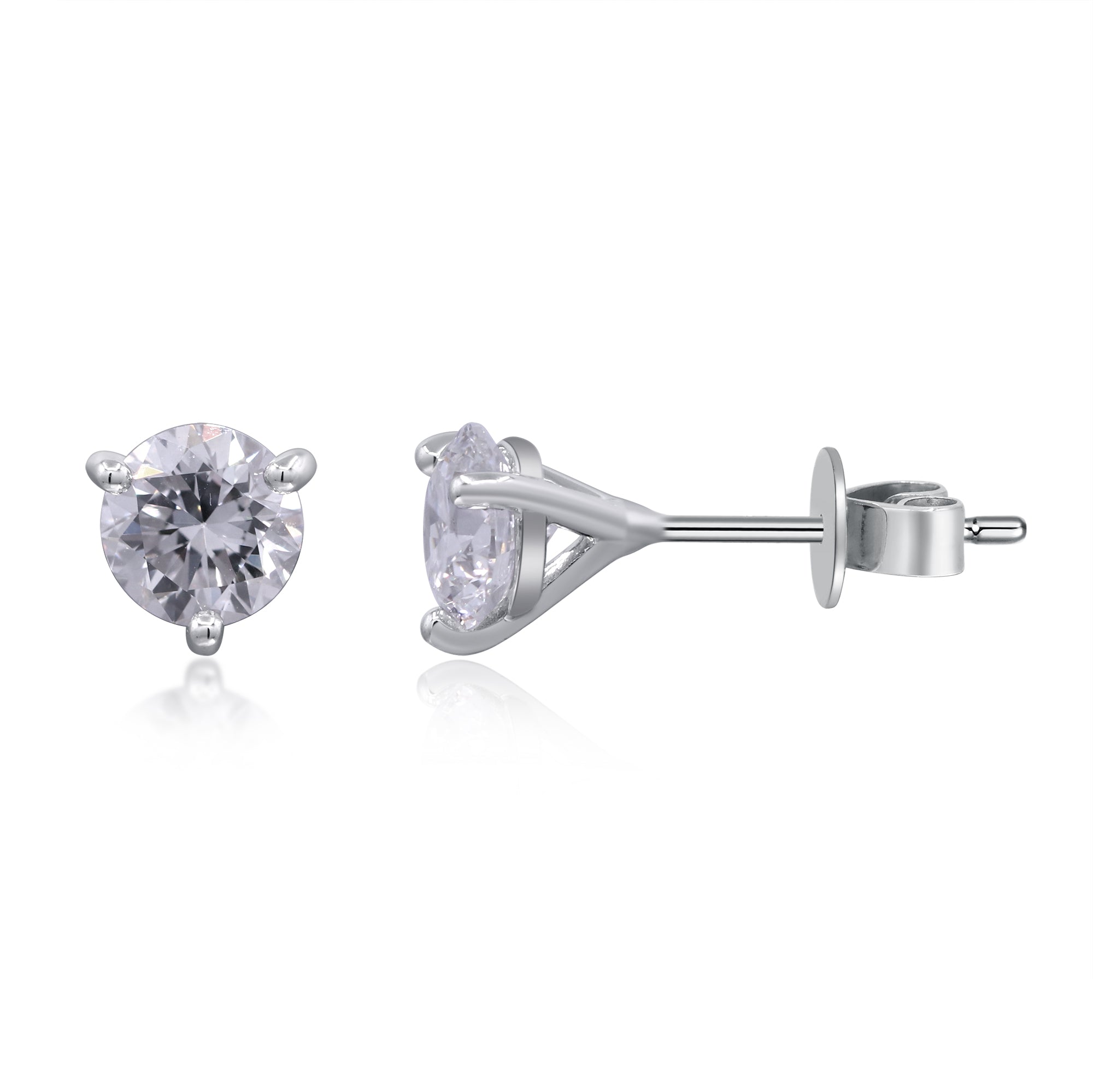 0.52 ctw White Gold Lab-Grown Diamond Earrings