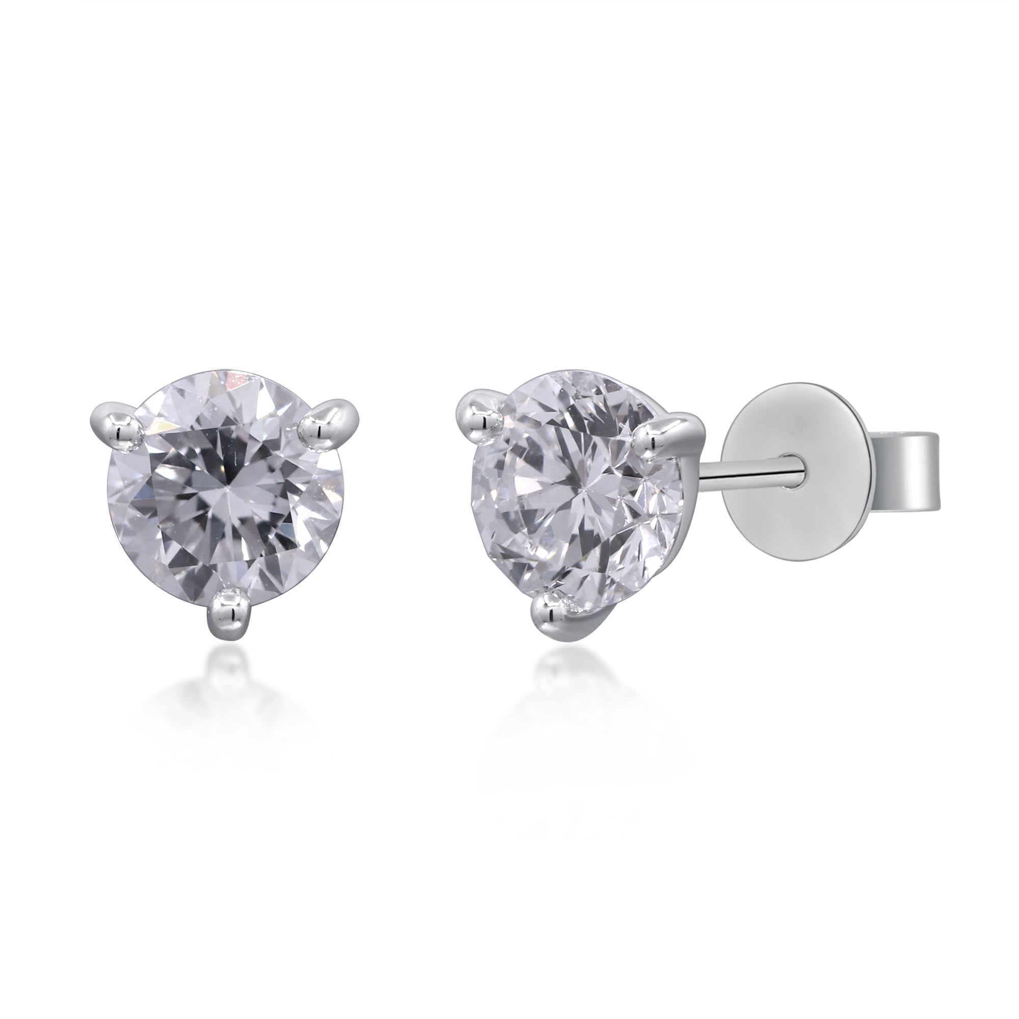 0.52 ctw White Gold Lab-Grown Diamond Earrings