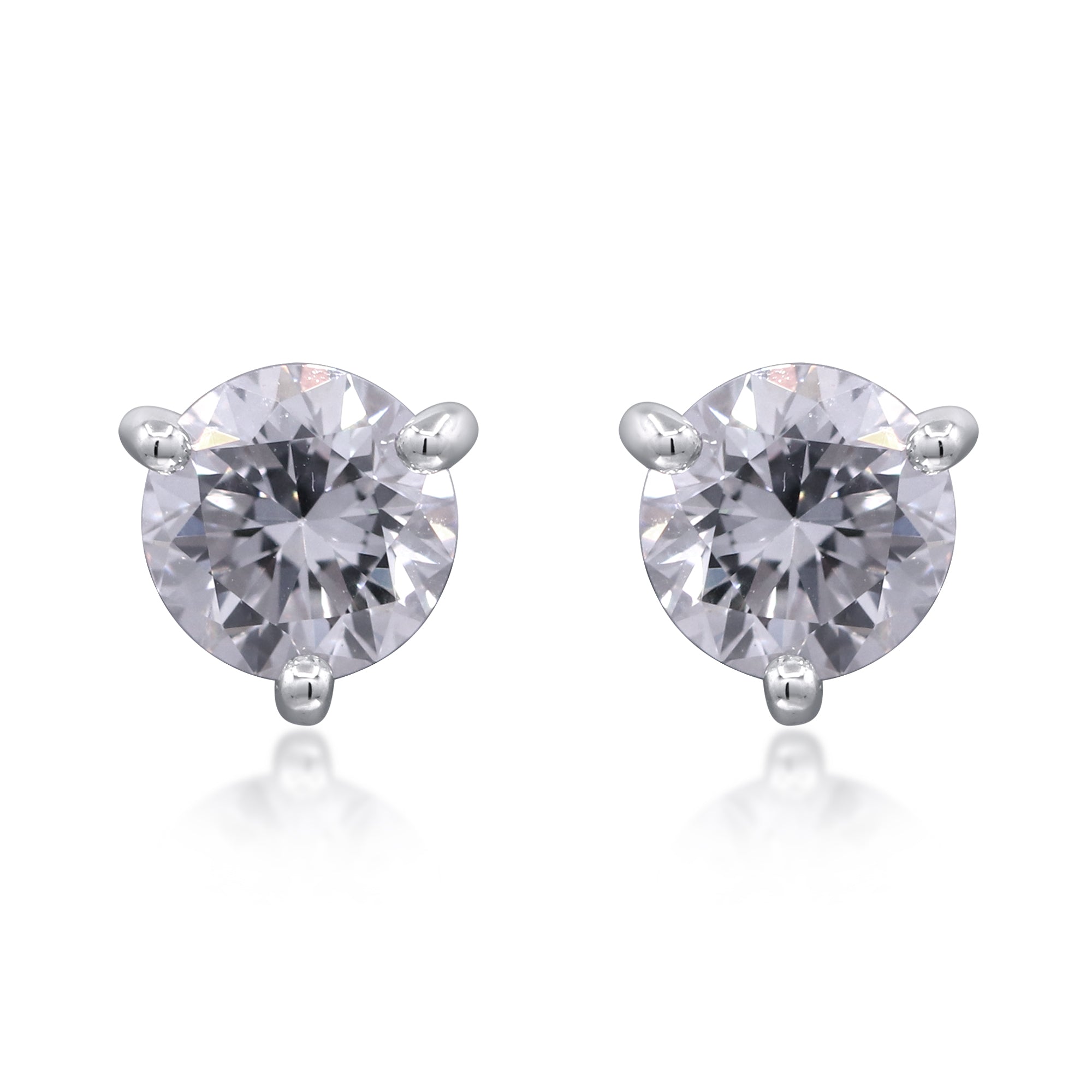 0.52 ctw White Gold Lab-Grown Diamond Earrings
