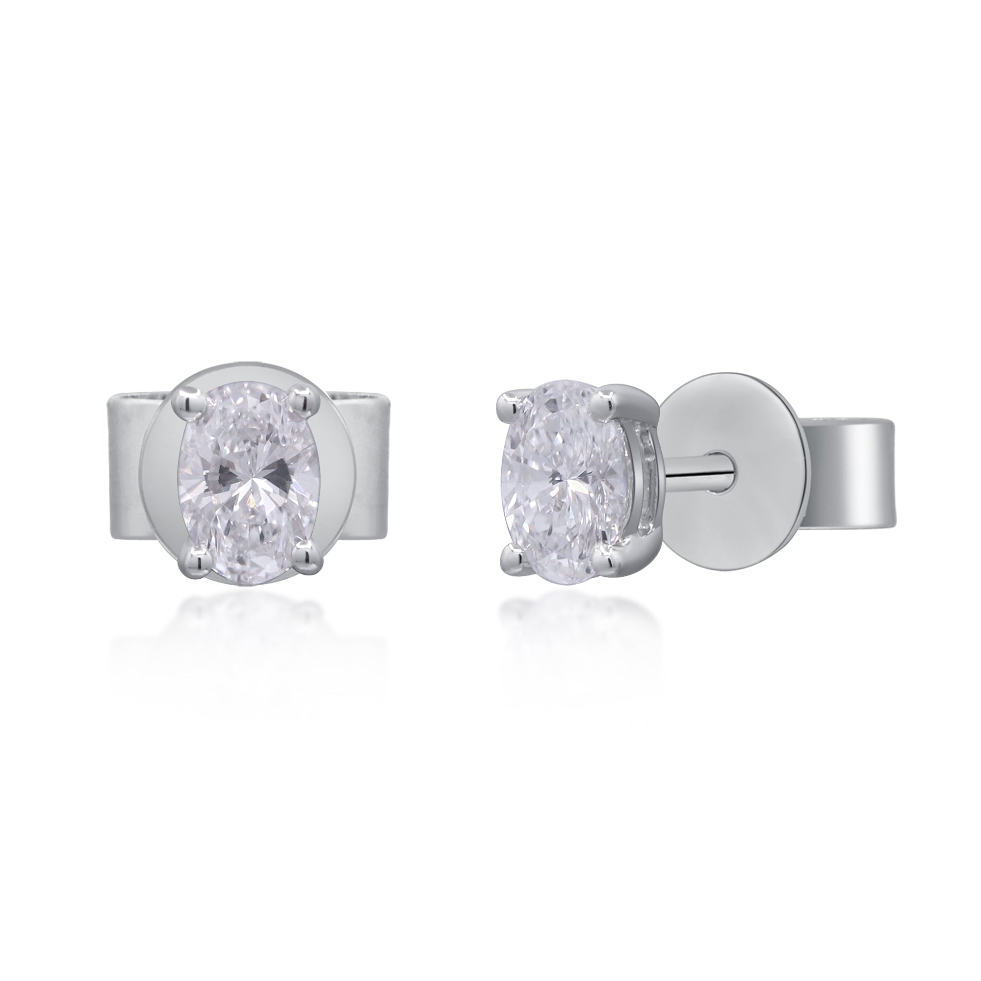 0.5 ctw White Gold Lab-Grown Diamond Earrings