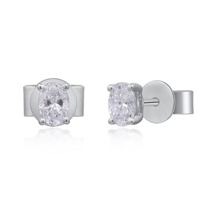 0.5 ctw White Gold Lab-Grown Diamond Earrings