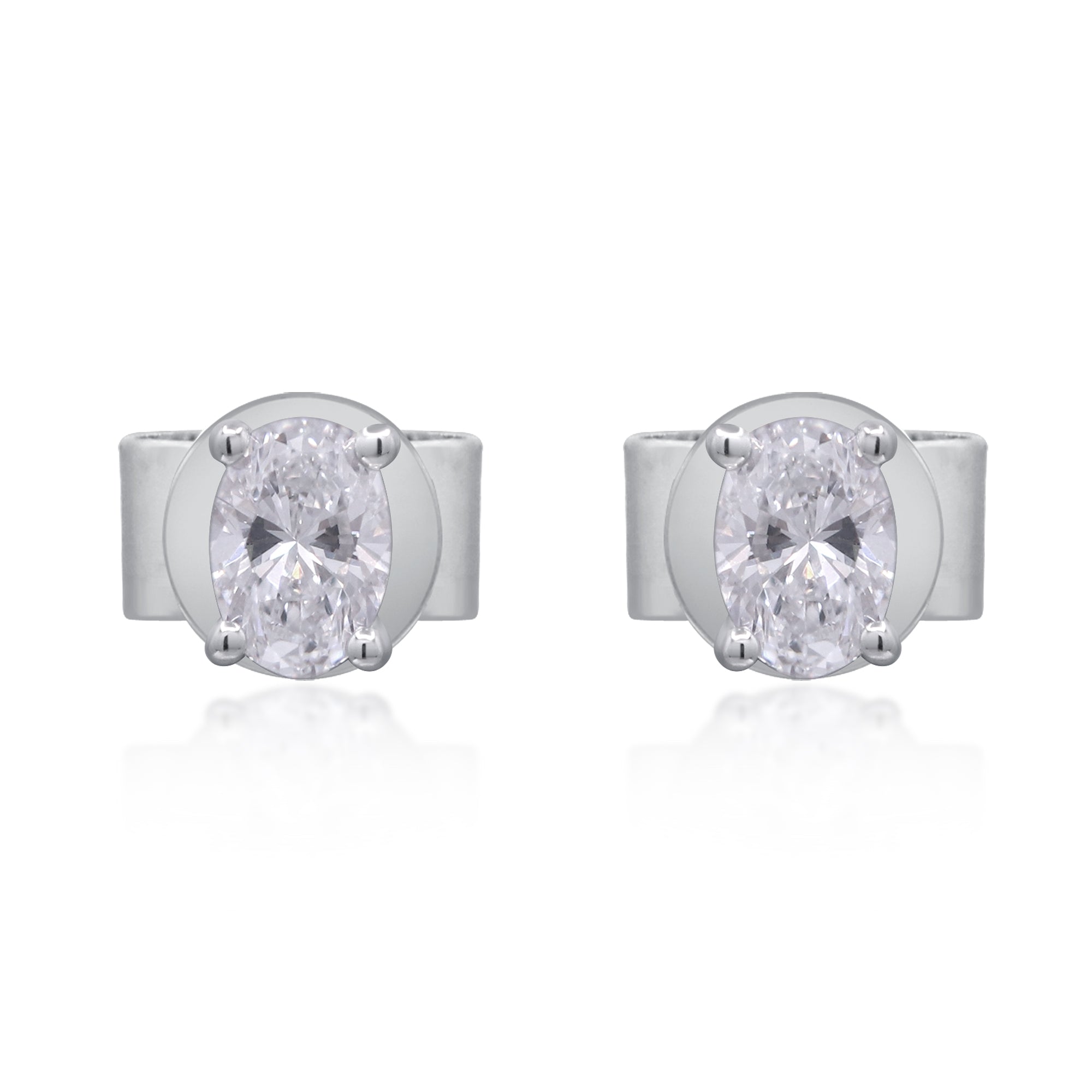 0.5 ctw White Gold Lab-Grown Diamond Earrings