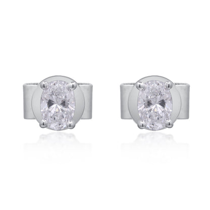 0.5 ctw White Gold Lab-Grown Diamond Earrings