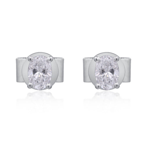 0.5 ctw White Gold Lab-Grown Diamond Earrings