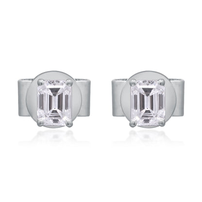 0.47 ctw White Gold Lab-Grown Diamond Earrings