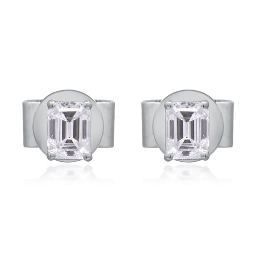 0.47 ctw White Gold Lab-Grown Diamond Earrings
