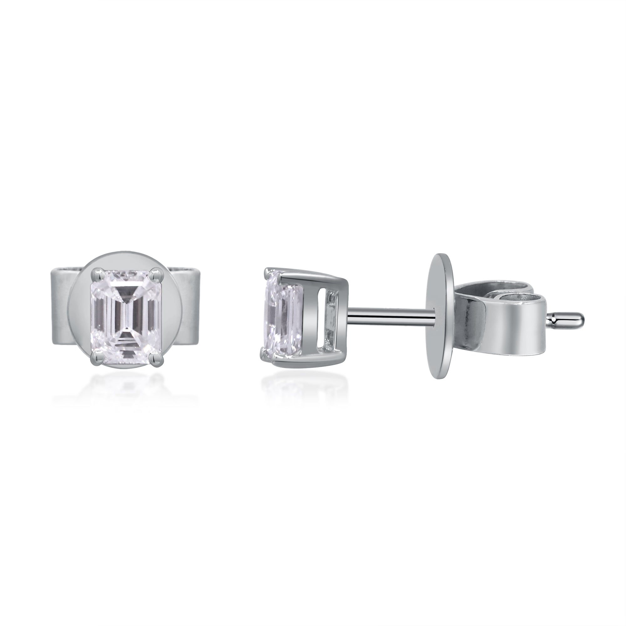 0.47 ctw White Gold Lab-Grown Diamond Earrings