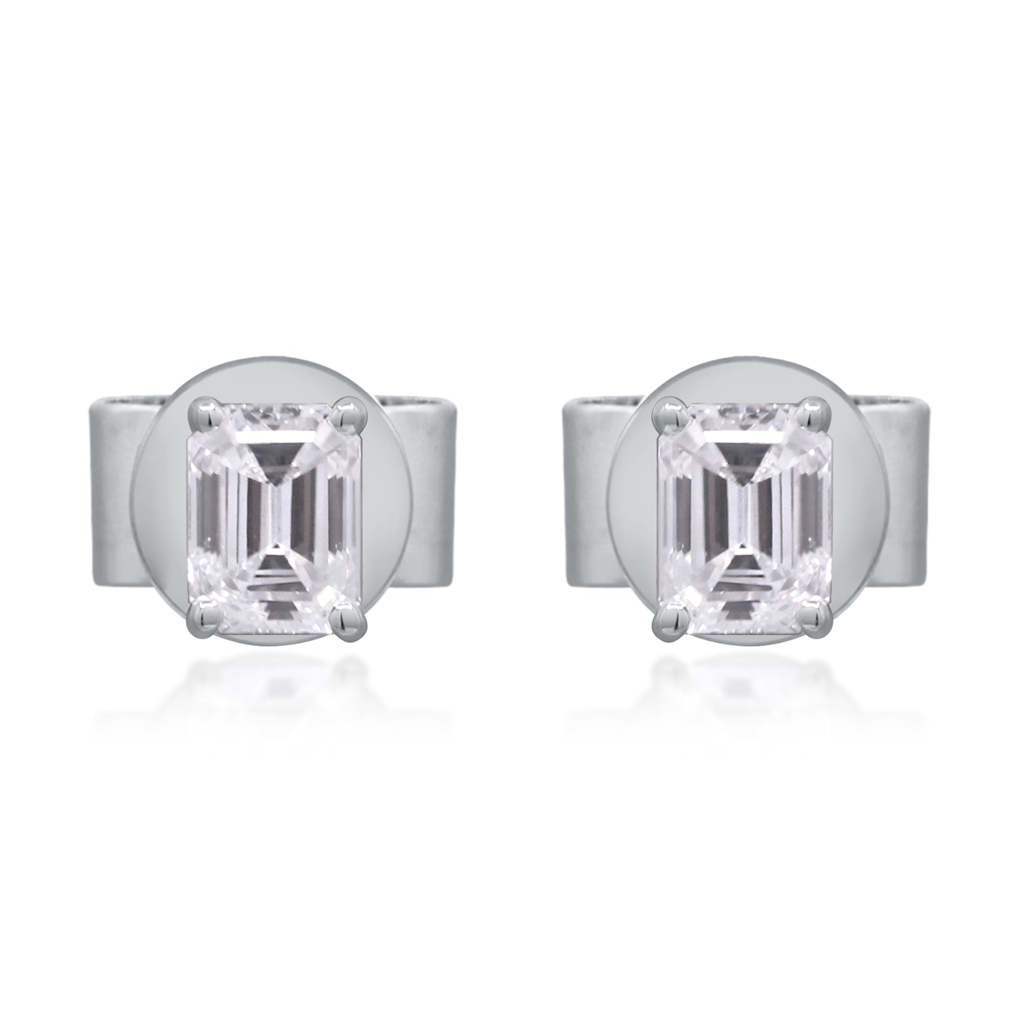 0.47 ctw White Gold Lab-Grown Diamond Earrings