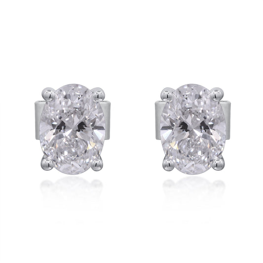 2.04 ctw White Gold Lab-Grown Diamond Earrings