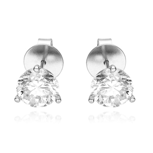 1.02 ctw White Gold Lab-Grown Diamond Earrings