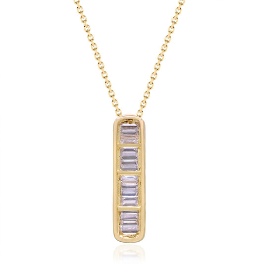 0.88 ctw Yellow Gold Lab-Grown Diamond Pendant