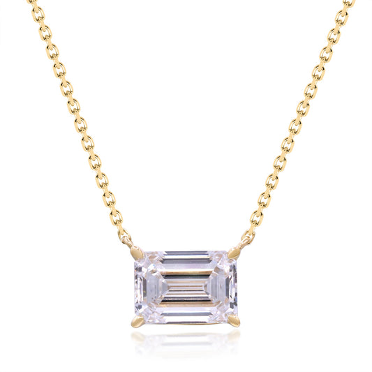 2.12 ctw Yellow Gold Lab-Grown Diamond Necklace
