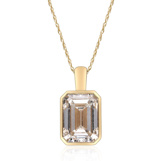 4.94 ctw Yellow Gold Lab-Grown Diamond Pendant