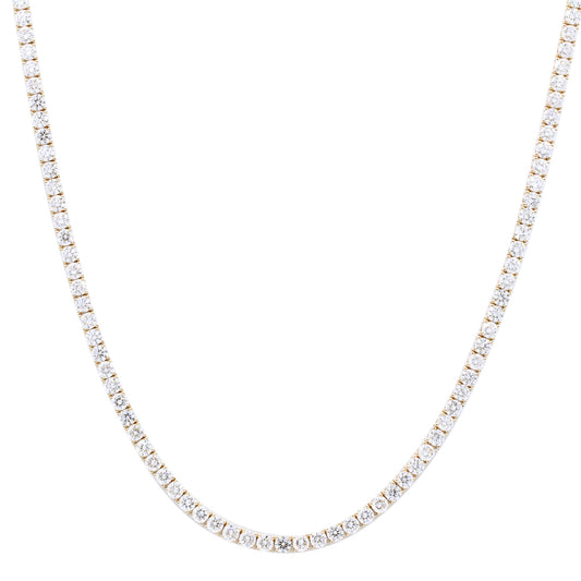 22.08 ctw Yellow Gold Lab-Grown Diamond Necklace