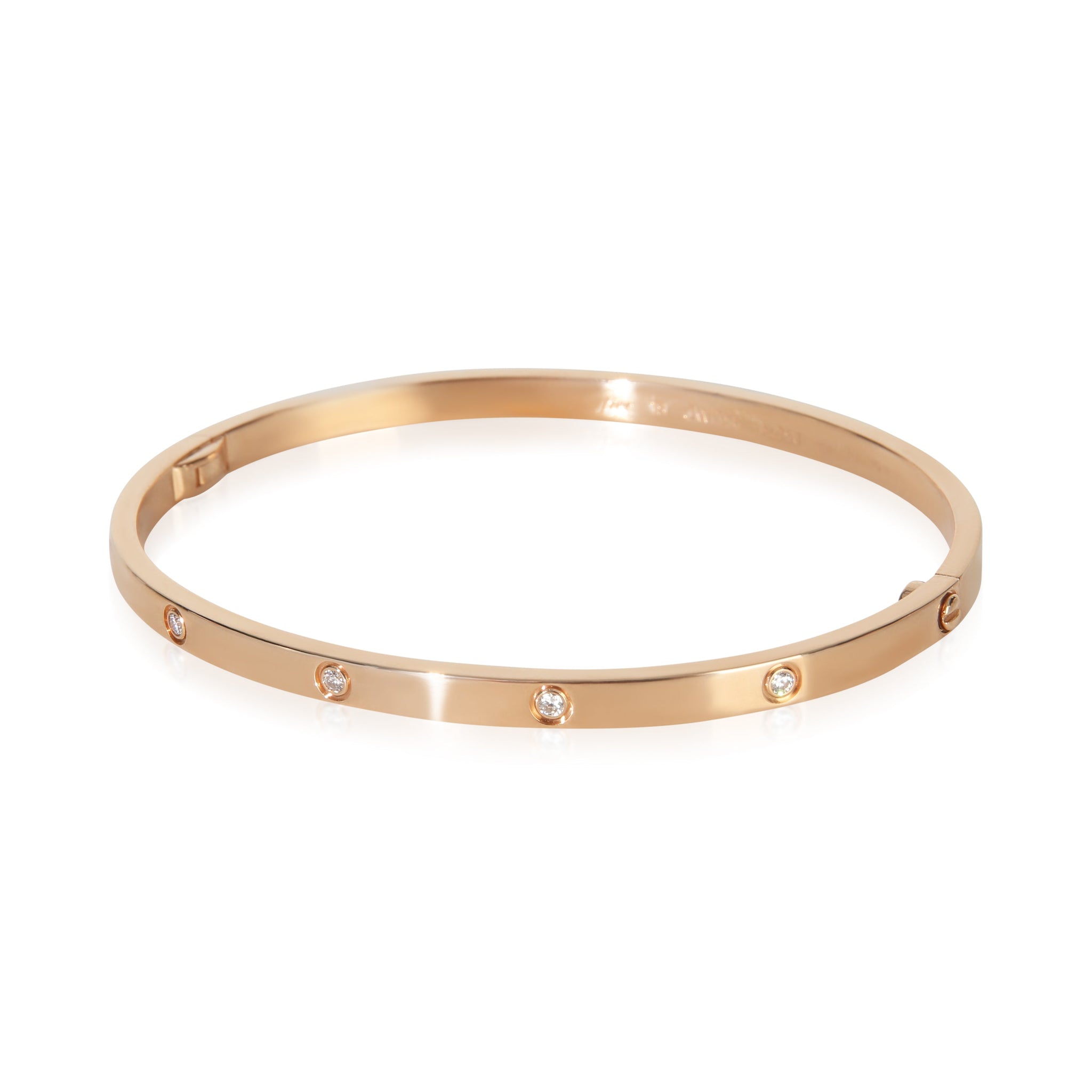 Rose Gold Diamond Small Model Love Bracelet