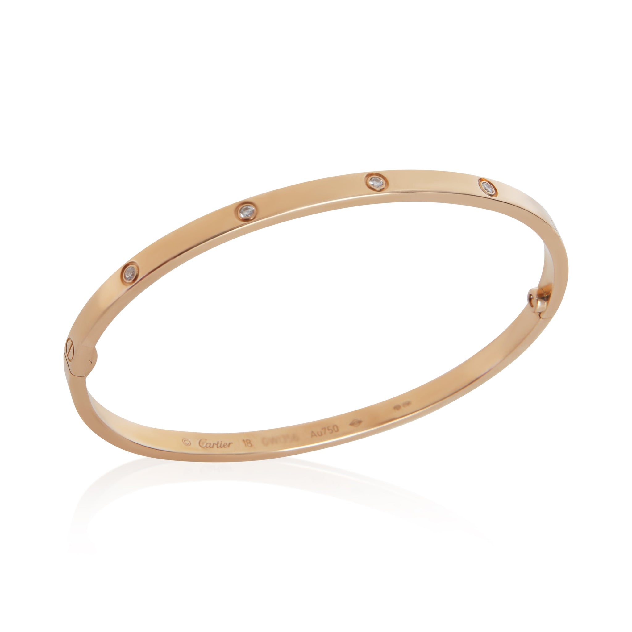 Rose Gold Diamond Small Model Love Bracelet