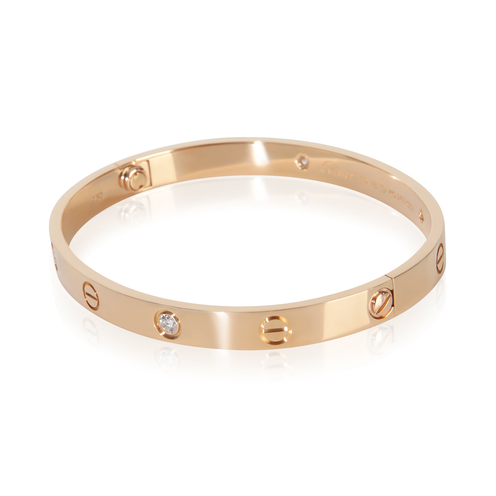 Rose Gold Diamond Love Bracelet