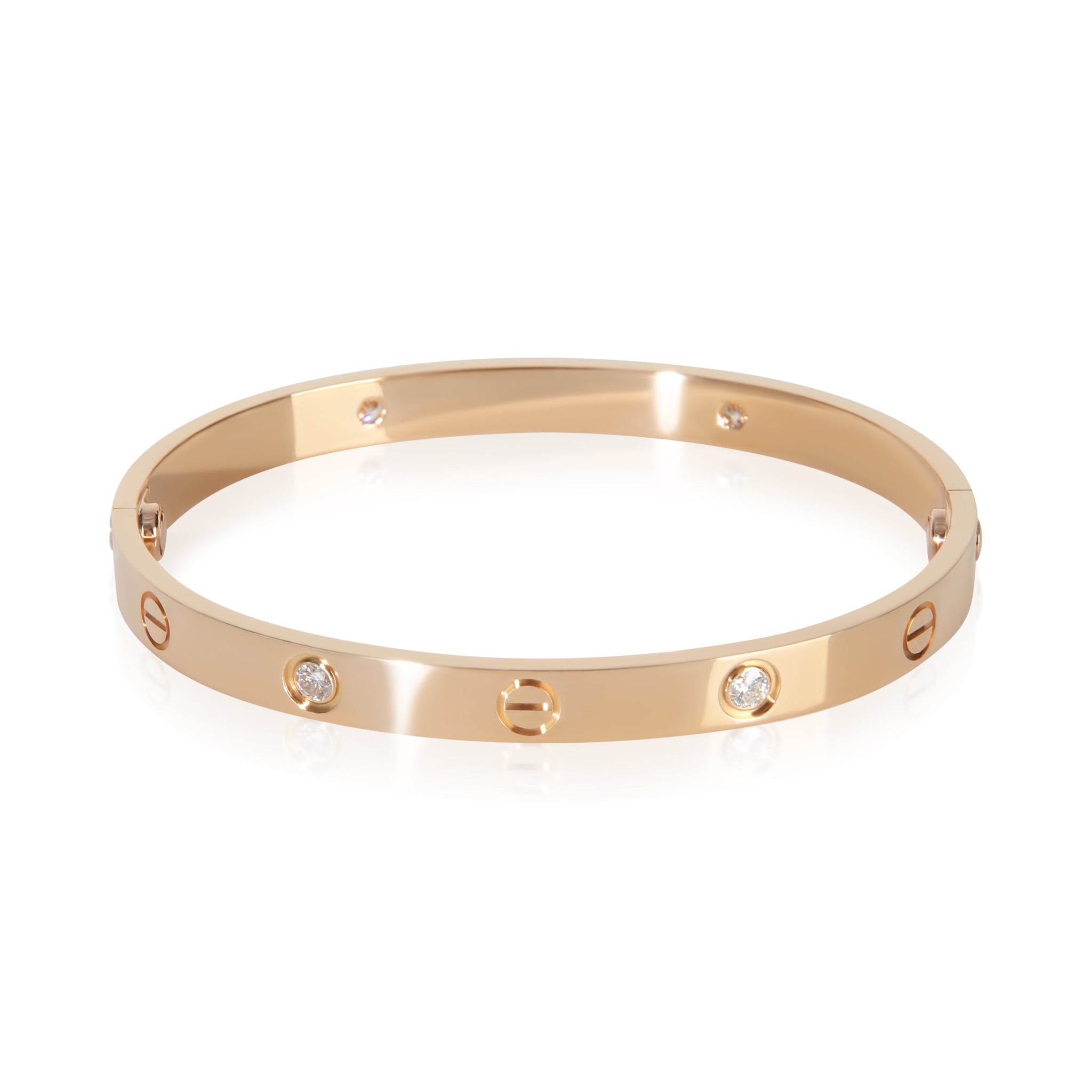 Rose Gold Diamond Love Bracelet