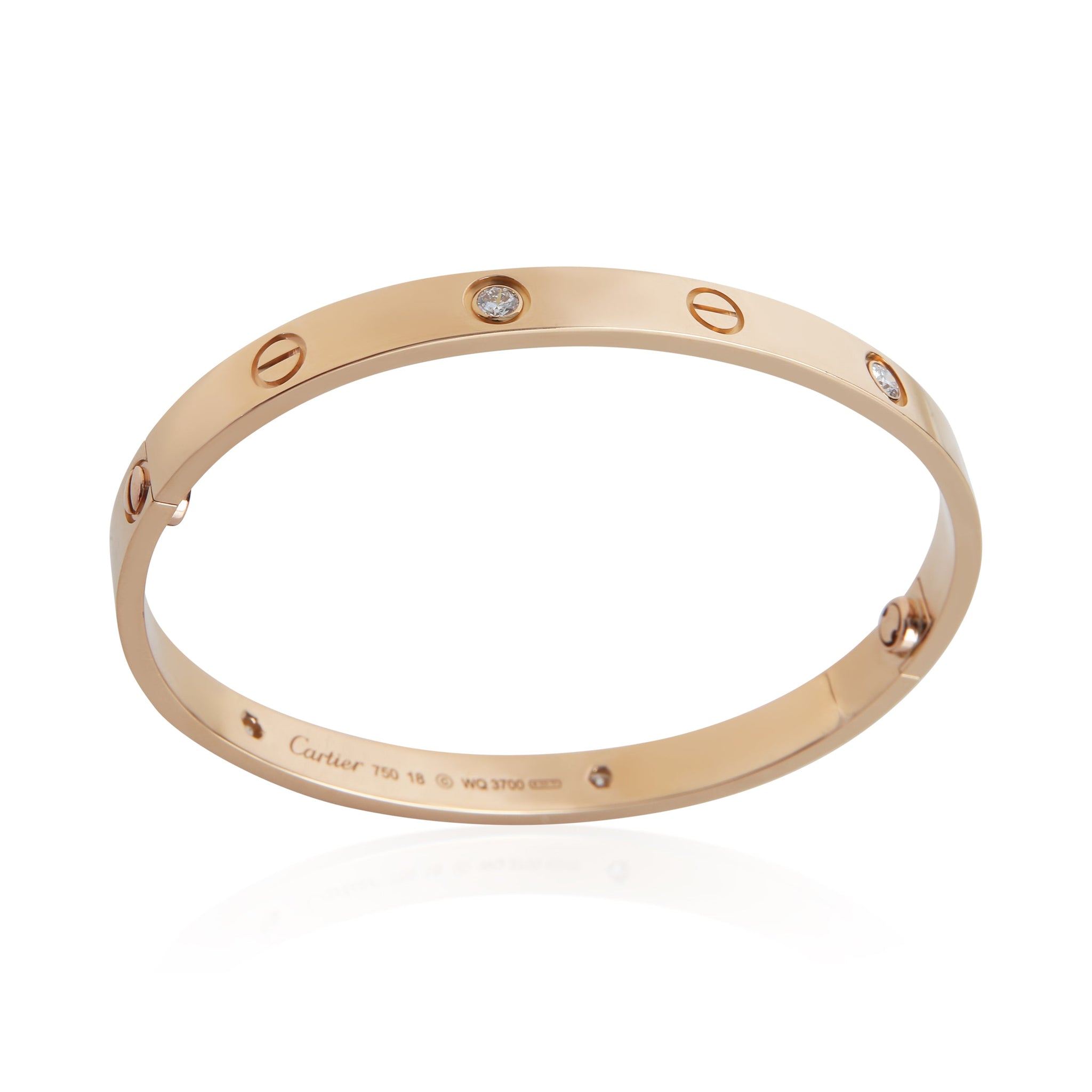 Rose Gold Diamond Love Bracelet