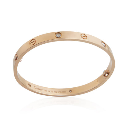 Rose Gold Diamond Love Bracelet