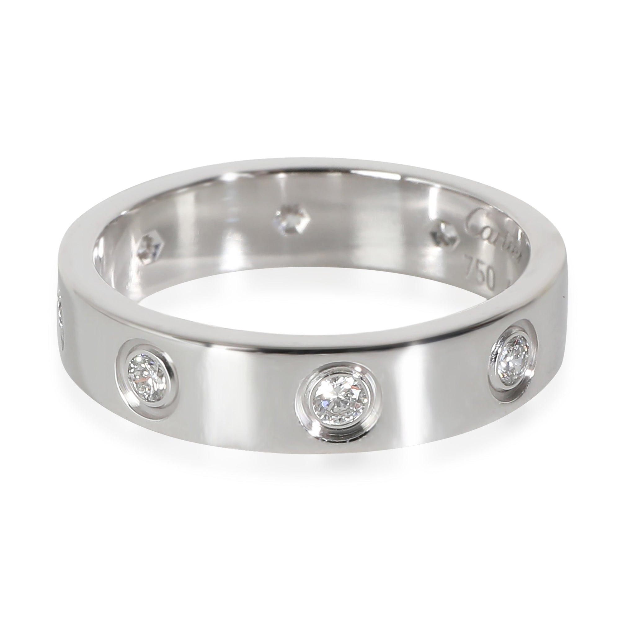 White Gold Diamond Small Model Love Ring