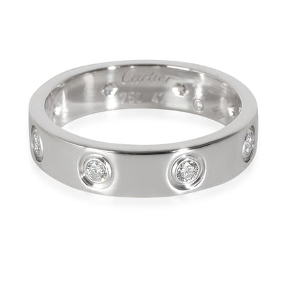 White Gold Diamond Small Model Love Ring