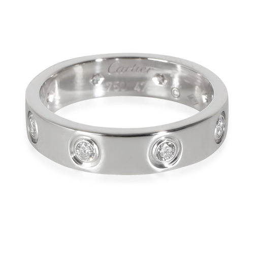 White Gold Diamond Small Model Love Ring