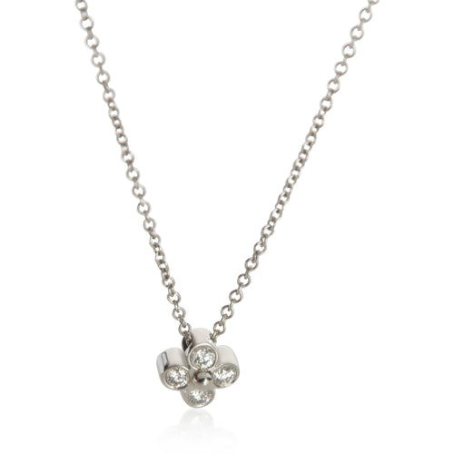 Platinum Diamond Lace Pendant
